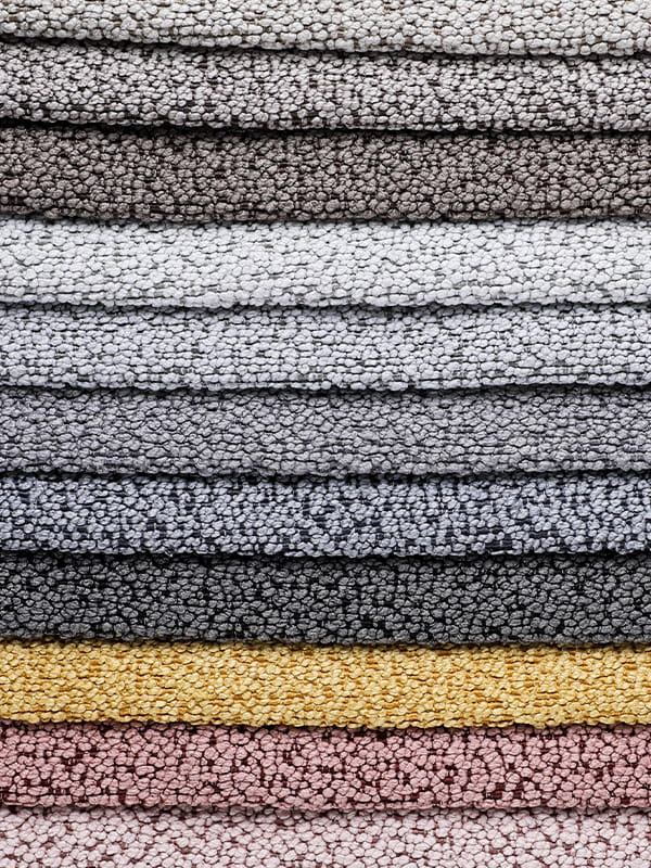 Emily Loop Yarn Polyester dan Linen Sofa Fabrics