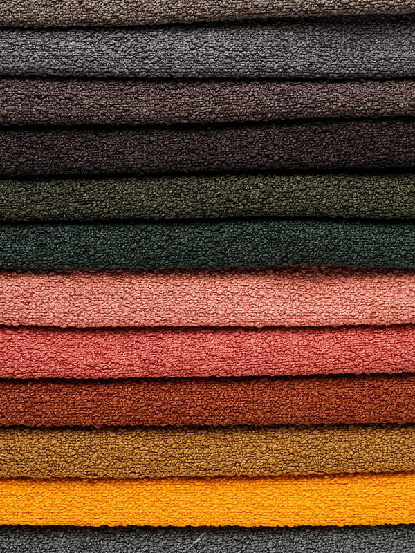 Honeysuckle Loop Yarn Polyester dan Linen Sofa Fabrics